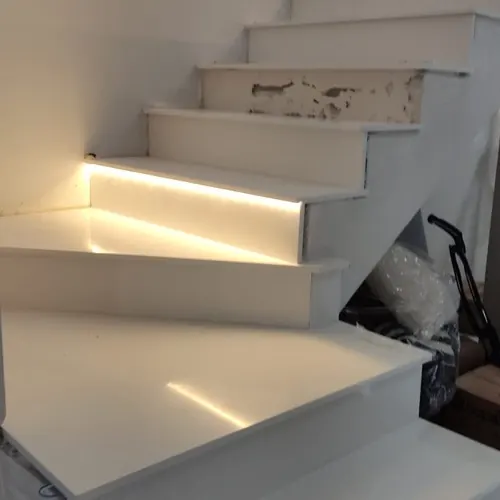 Escadas – projeto da Marmoraria Mundo das Pedras em Ubatuba